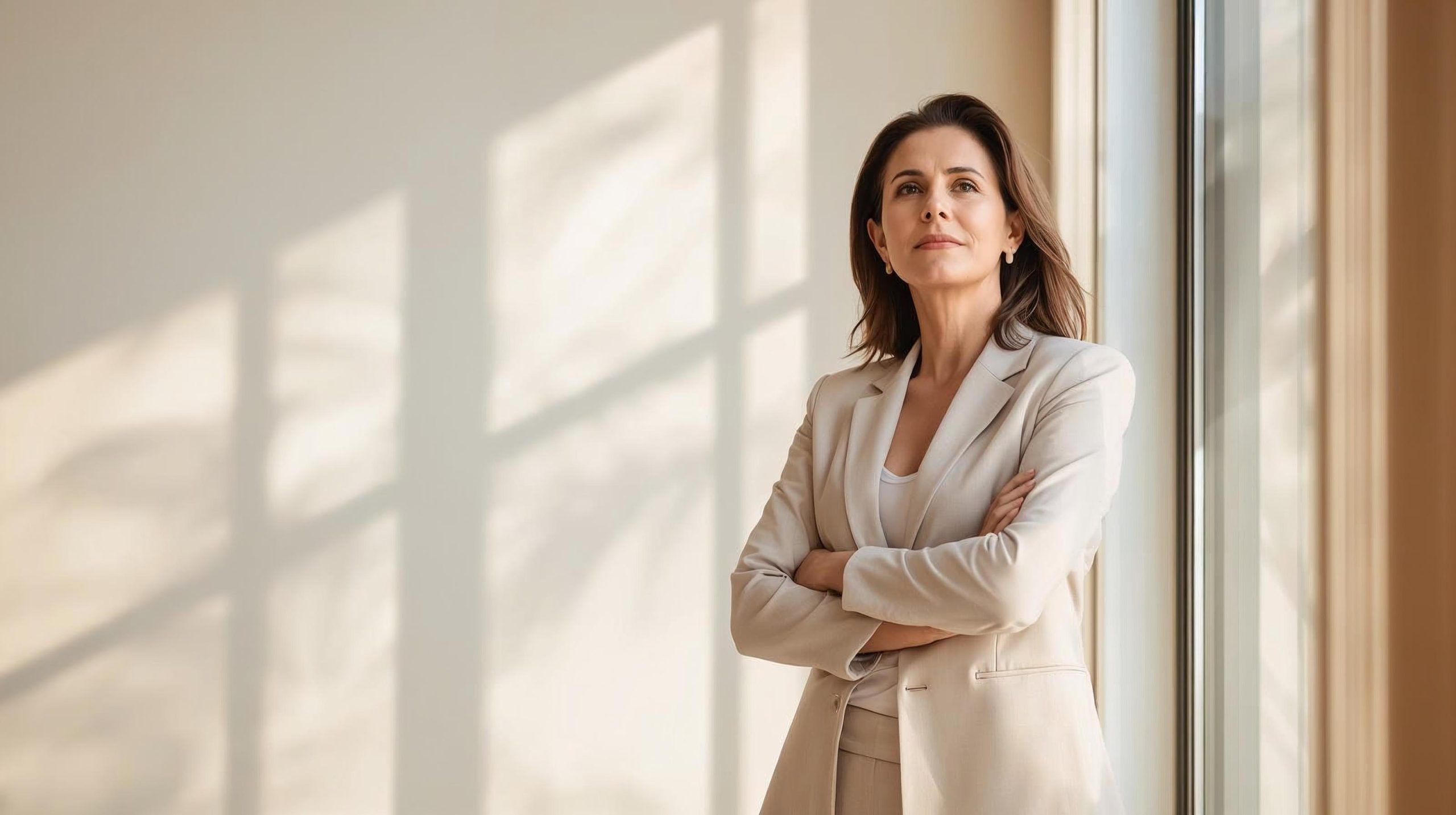 Confident woman Confident Woman by window